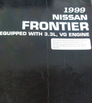 1999 NISSAN FRONTIER 3.3L VG Engine Service Repair Shop Workshop Manual OEM