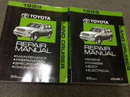 1999 Toyota LAND CRUISER Service Repair Shop Workshop Manual Set NEW