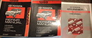 1999 Toyota 4RUNNER 4 RUNNER Service Shop Repair Workshop Manual Set W EWD OEM