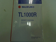 1999 Suzuki TL1000R Owners Operators Owner Manual BRAND NEW FACTORY