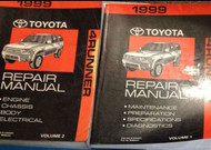 1999 Toyota 4RUNNER 4 RUNNER Service Shop Repair Workshop Manual Set BRAND NEW