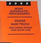 2000 Dodge Ram Truck 1500 2500 3500 Body Diagnostic Procedure Manual OEM