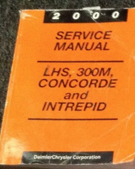 2000 Chrysler Concorde Dodge Intrepid 300M LHS Service Shop Repair Manual OEM