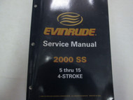 2000 Evinrude SS 4 Stroke 5 - 15 Service Repair Shop Manual FACTORY OEM BOOK ***