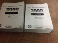 2000 GM Preliminary Chevy Chevrolet Impala Monte Carlo Service Shop Manual SET