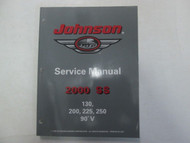 2000 Johnson SS 130,200,225,250 90 V Watercraft Service Manual FACTORY OEM BOOK