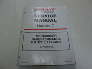 2000 Mercury MerCruiser Number 7 Hi-Performance GM 377 EFI Engine Service Manual