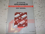 2007 TOYOTA 4RUNNER 4 RUNNER Electrical Wiring Diagrams Service Shop Manual EWD