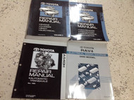 2000 TOYOTA RAV4 RAV 4 Service Shop Workshop Repair Manual Set OEM W EWD Trans