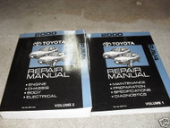2000 TOYOTA RAV4 RAV 4 Service Shop Workshop Repair Manual Set OEM