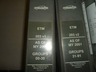 2001 2002 2003 2004 Mercedes Benz Model 203 Electrical ETM Manual 2 VOLUME SET