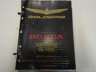 2001 2002 Honda GoldWing GL1800 Electrical Troubleshooting Manual OEM Incomplete
