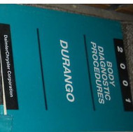 2001 DODGE DURANGO SUV CHASSIS Diagnostic Procedures Manual OEM Factory