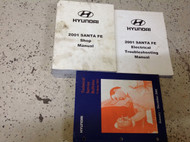 2001 Hyundai Santa Fe Service Repair Shop Manual Set Second Printing W ETM TSB