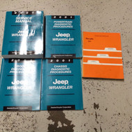 2001 JEEP WRANGLER Service Shop Repair Manual Set W Diagnostics + Recalls