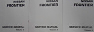 2001 Nissan Frontier Service Repair Shop Workshop Manual Set Brand New