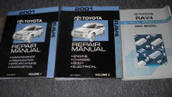 2001 TOYOTA RAV4 RAV 4 Service Shop Repair Workshop Manual Set W EWD OEM