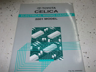 2001 Toyota CELICA Electrical Wiring Diagram Service Shop Repair Manual EWD NEW