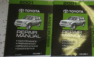2001 Toyota LAND CRUISER Service Shop Workshop Repair Manual Set OEM Factory