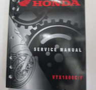 2002 2003 2004 2005 2006 2007 2008 HONDA VTX1800C/F Service Shop Manual New