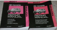 2001 Toyota SEQUOIA Service Shop Repair Workshop Manual Set OEM Factory