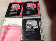 2001 Toyota SEQUOIA Service Shop Repair Manual Set OEM W Body & Transmission Bk