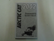 2002 Arctic Cat Snowmobile Operators Owner OwneRS Manual 2-4 Stroke FACTORY NEW