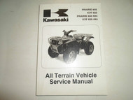 2002 2003 Kawasaki Prairie 650 KVF 4X4 ATV Service Shop Repair Manual OEM