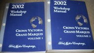 2002 FORD Crown Victoria Service Shop Repair Workshop Manual Set FACTORY OEM