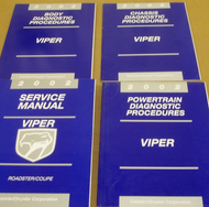 2002 Dodge VIPER Coupe Roadster Service Shop Manual Set W Diagonostic Procedures