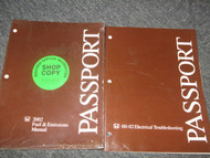 2002 HONDA PASSPORT TRUCK Electrical Fuel Manual SET EWD & FUEL EMISSIONS OEM 02
