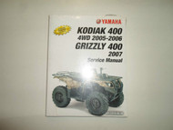 2005 2006 Yamaha Kodiak 4WD 2007 Grizzly 400 Service Repair Shop Manual NEW