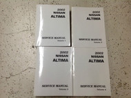 2002 Nissan ALTIMA Service Repair Shop Workshop Manual Set OEM Factory