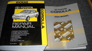 2002 TOYOTA COROLLA Service Repair Shop Workshop Manual Set OEM FACTORY W EWD
