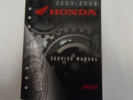 2003 2004 2005 2006 2007 2011 2014 HONDA CRF230F Service Repair Shop Manual NEW
