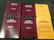 2003 DODGE VIPER MODELS Service Shop Repair Manual Set W Diagnostics + Recall Pg