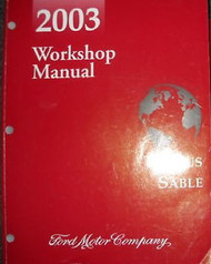2003 FORD TAURUS MERCURY SABLE Service Shop Repair Workshop Manual OEM Factory