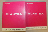2003 HYUNDAI ELANTRA Service Repair Shop Manual SET W Wiring Diagrams NEW