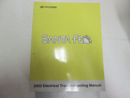 2003 Hyundai Santa Fe Electrical Troubleshooting Manual OEM ETM EWD Factory