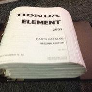 2003 HONDA ELEMENT Parts Catalog Manual Factory OEM