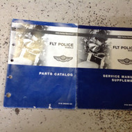 2003 Harley Davidson FLT Police Models Service Manual Supplement & Parts Catalog