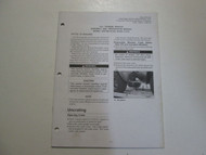 2003 Kawasaki ATV KVF360 A1 A2 B1 B2 C1 C2 Assembly Preparation Manual OEM