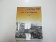 2003 Polaris Sportsman 6X6 Service Shop Repair Manual DAMAGED FACTORY OEM 03