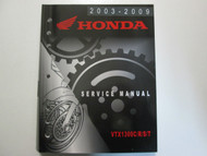 2004 2005 2006 2007 2008 2009 Honda VTX1300C R S T Service Shop Manual NEW