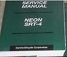 2004 DODGE NEON SRT-4 SRT 4 Service Repair Shop Workshop Manual New Factory