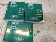 2004 FORD ECONOLINE E-SERIES E SERIES Van Service Shop Repair Manual Set Worn