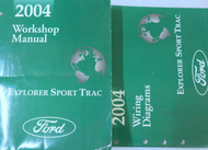 2004 Ford Explorer Sport Trac Service Shop Workshop Repair Manual OEM Set W EWD