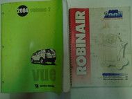 2004 GM SATURN Vue Volume 2 + Robinair Service Shop Repair Manual OEM Books ***