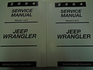 2004 Jeep WRANGLER Service Shop Workshop Repair Manual Set OEM Mopar New