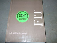 2007 HONDA FIT F I T Service Shop Repair Manual FACTORY 07 DEALERSHIP BRAND NEW